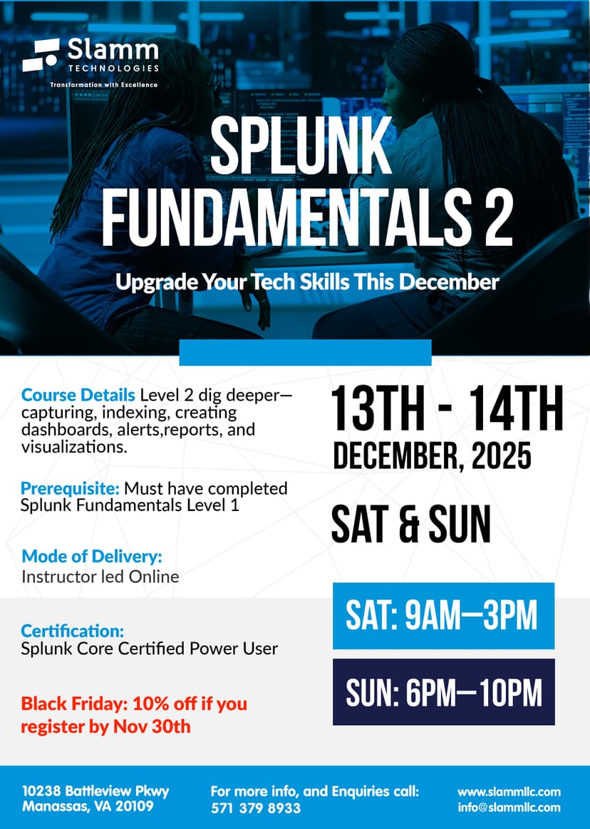 Splunk Fundamentals 2 Flyer